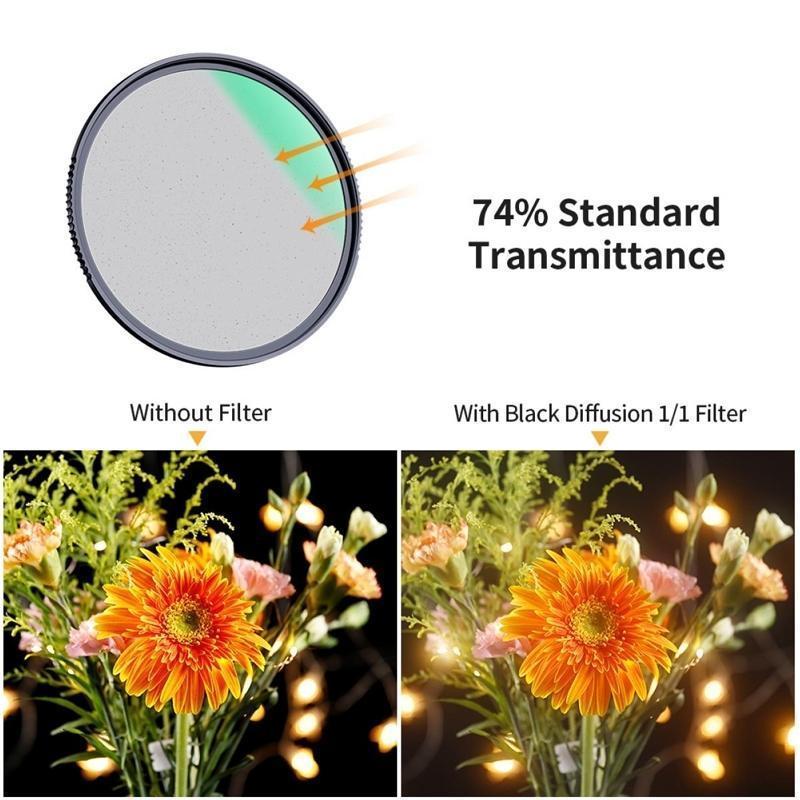 Nano-X, optical glass black soft filter 1 ultra-clear 1/1 coated
