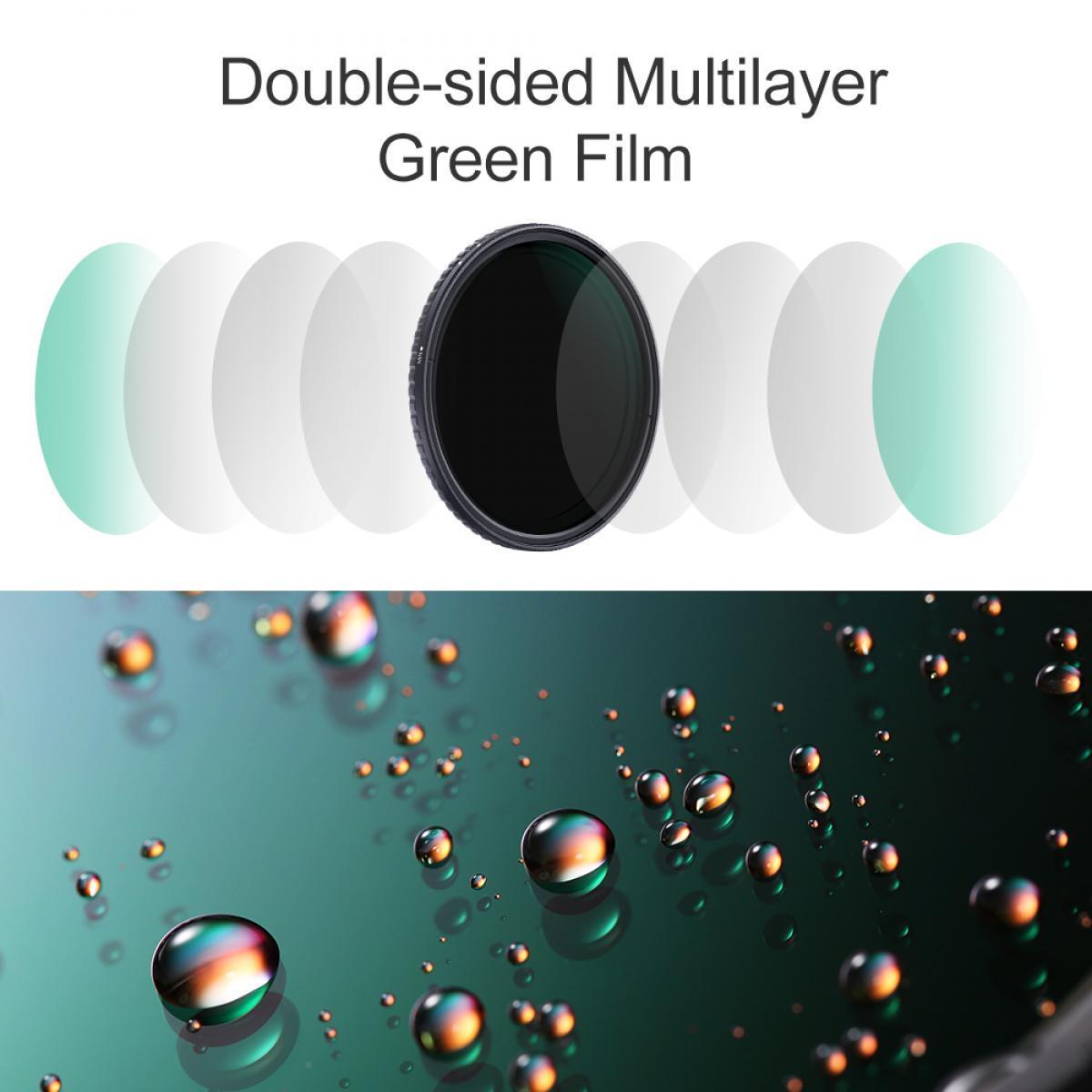 K&F 58MM Variable ND8-ND128 Filter Nano Coated_TP
