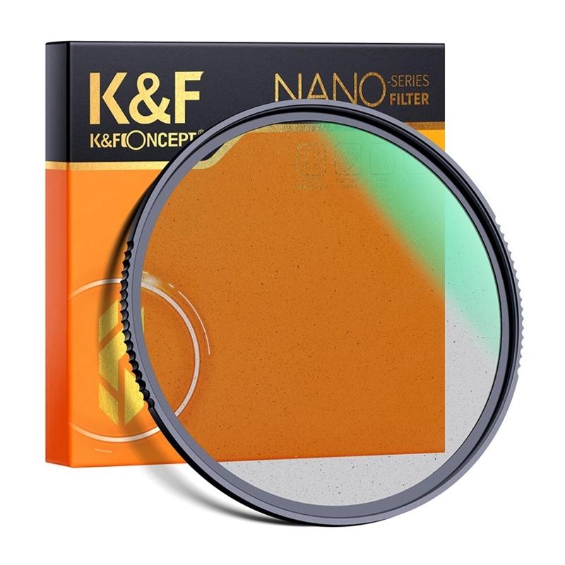 K&F 77mm. Nano-X, Optical Glass black soft filter 1_2 ultra-clear _TP