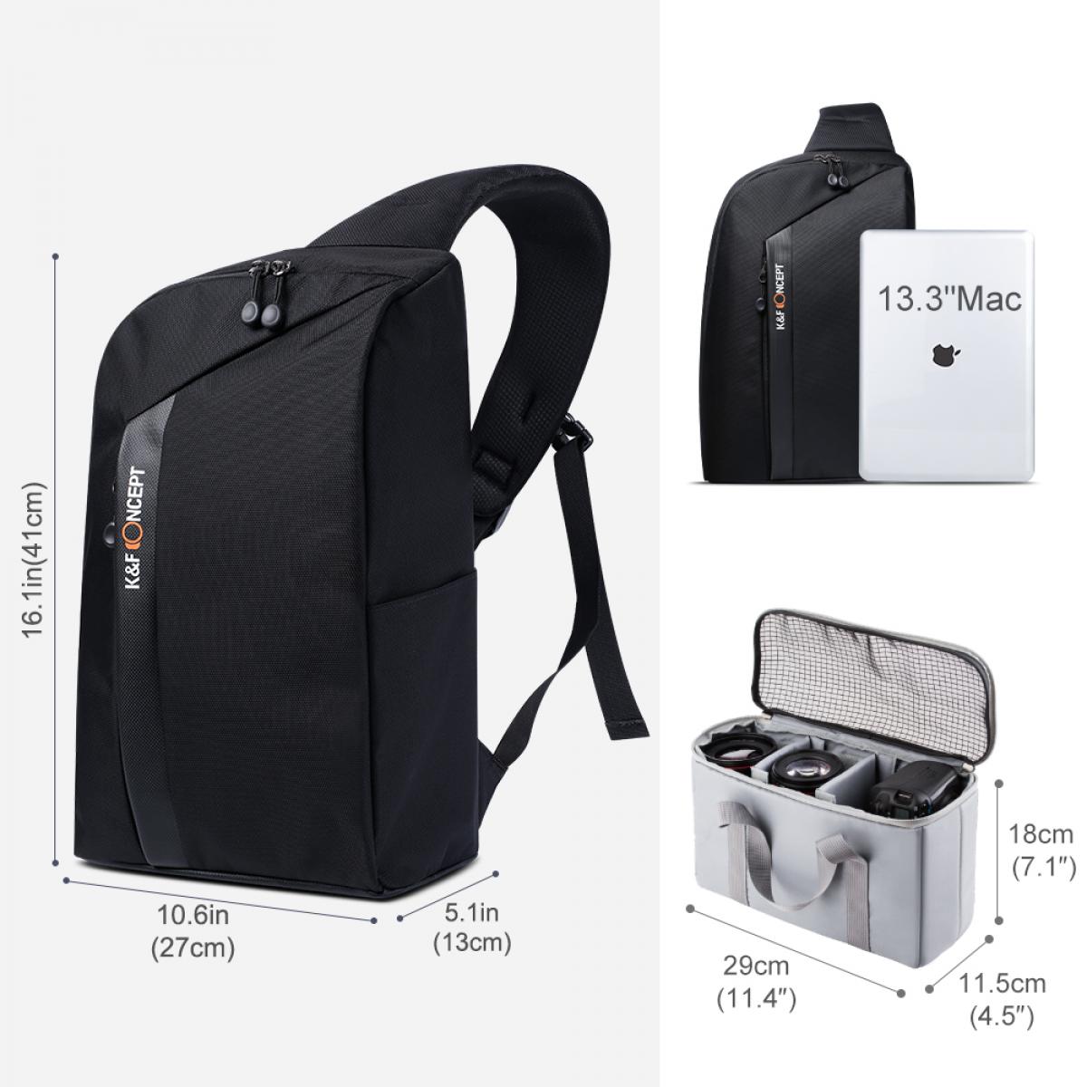 K&F BAG CAMERA K&F SLING BACKPACK FREEMAN SERIES - Image 10