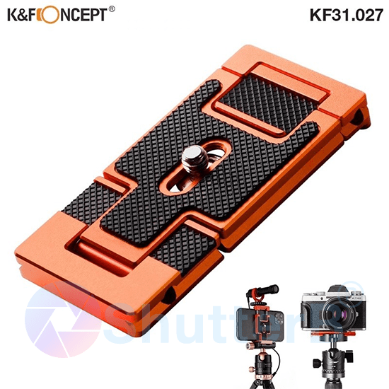 K&F Concept ARCA SWISS QUICK RELEASE PLATE FOR CAMERA AND SMARTPHONE
