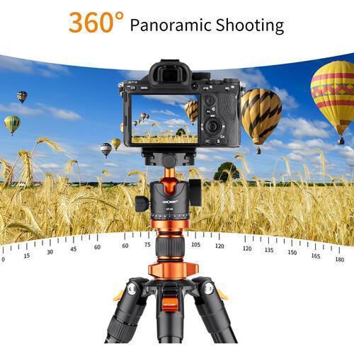 K&F Concept Tripod SA254M2 Aluminum Tripod with Monopod _TP