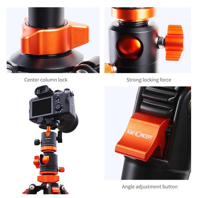 K&F Concept Tripod SA254T2 Magnesium Aluminum Alloy_TP