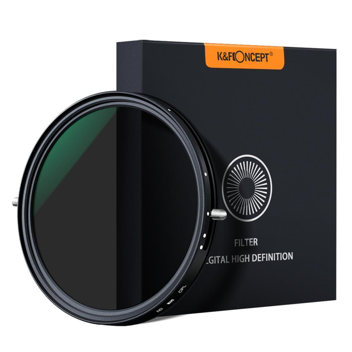 K&F FILTER CPL VARIABLE ND2-32 NANO-L 58MM_TP