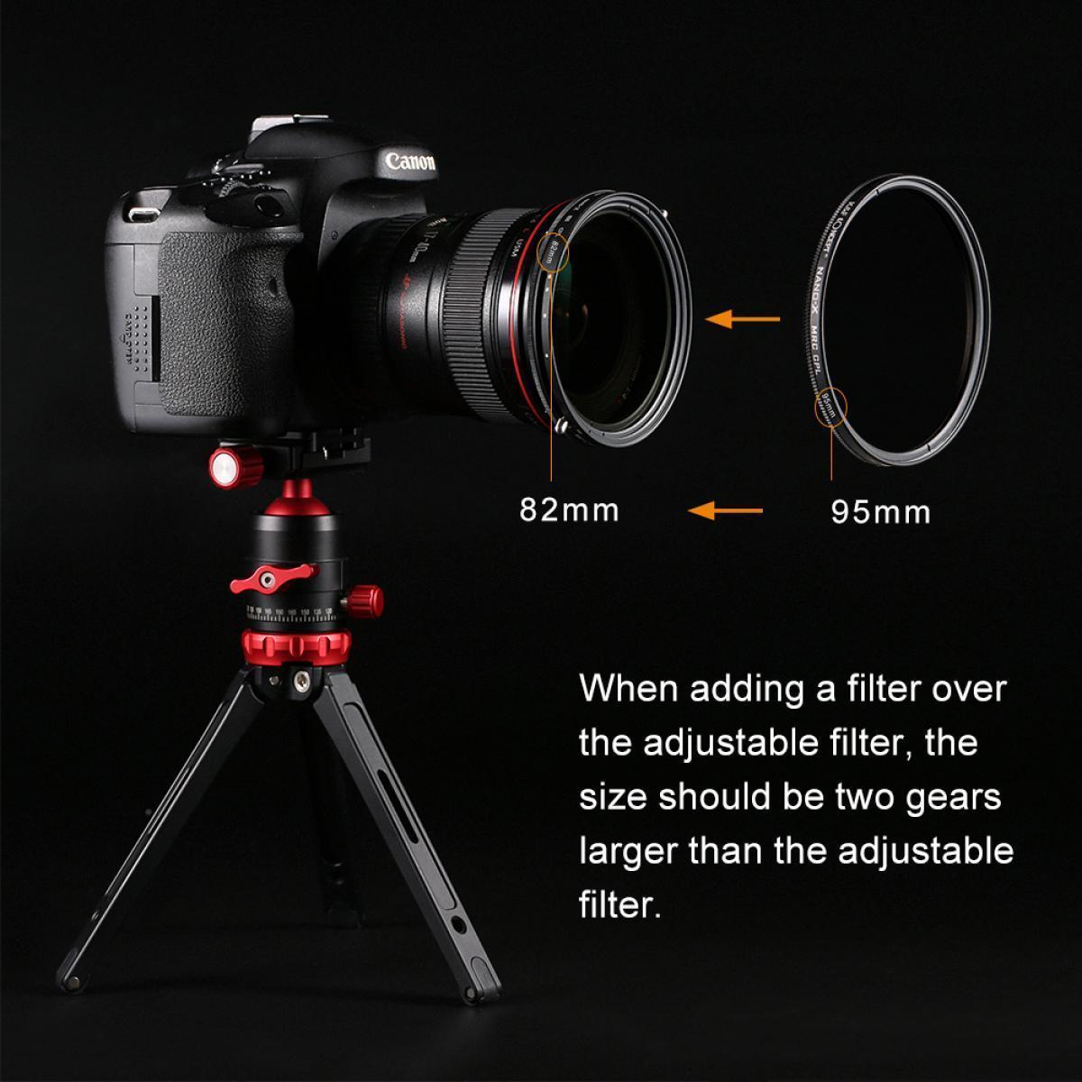 K&F FILTER CPL VARIABLE ND2-32 NANO-L 58MM_TP