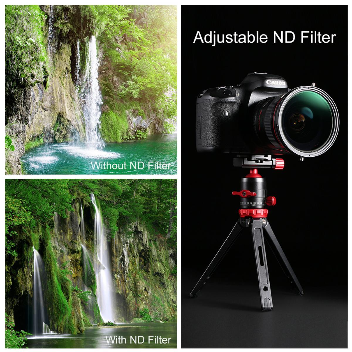 K&F FILTER CPL VARIABLE ND2-32 NANO-L 58MM_TP