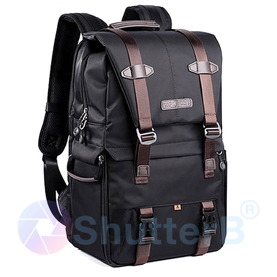 K&F Concept Multifunctional DSLR Camera Travel Backpack Black