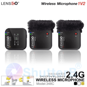 LENSGO LAVALIER WIRELESS MICROPHONE 2.4G 348C 1V2