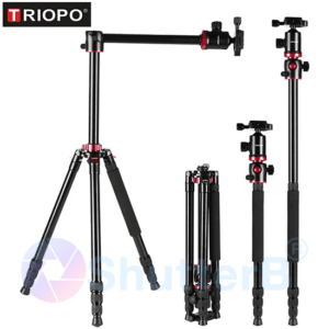 TRIOPO Tripod PMT-2504X8.C+D-2A  Carbon Fiber Adjustable Tripod