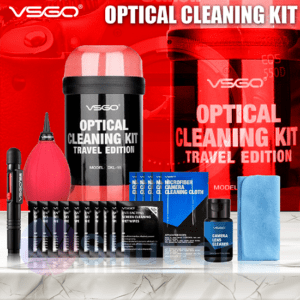 VSGO OPTICAL CLEANING KIT TRAVEL EDITION DKL-15 RED