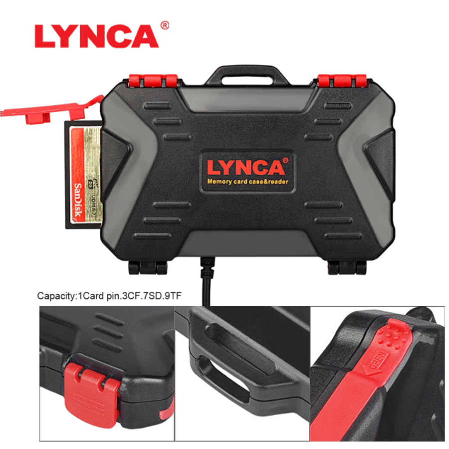 กล่องใส่การ์ด LYNCA USBKH MEMORY CARD BOX & Reader_TP