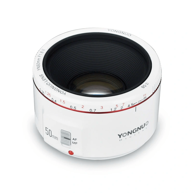 LENS YONGNUO 50MM./F1.8 II FOR CANON WHITE - Image 3