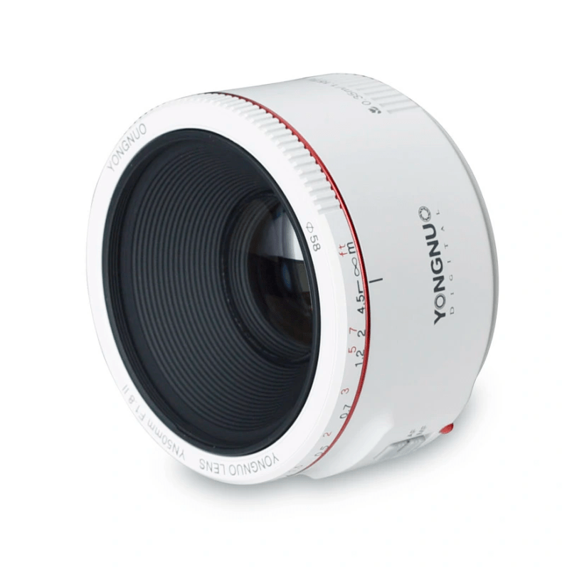 LENS YONGNUO 50MM./F1.8 II FOR CANON WHITE - Image 4