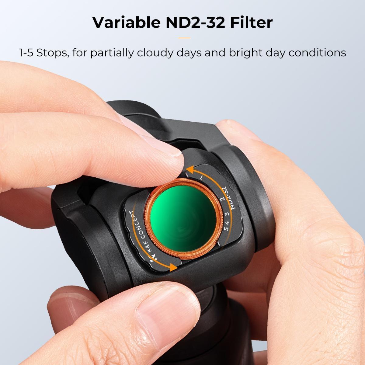 K&F FILTER ND2-32 ND32-512 NANO-X FOR DJI OSMO POCKET3 - Image 5