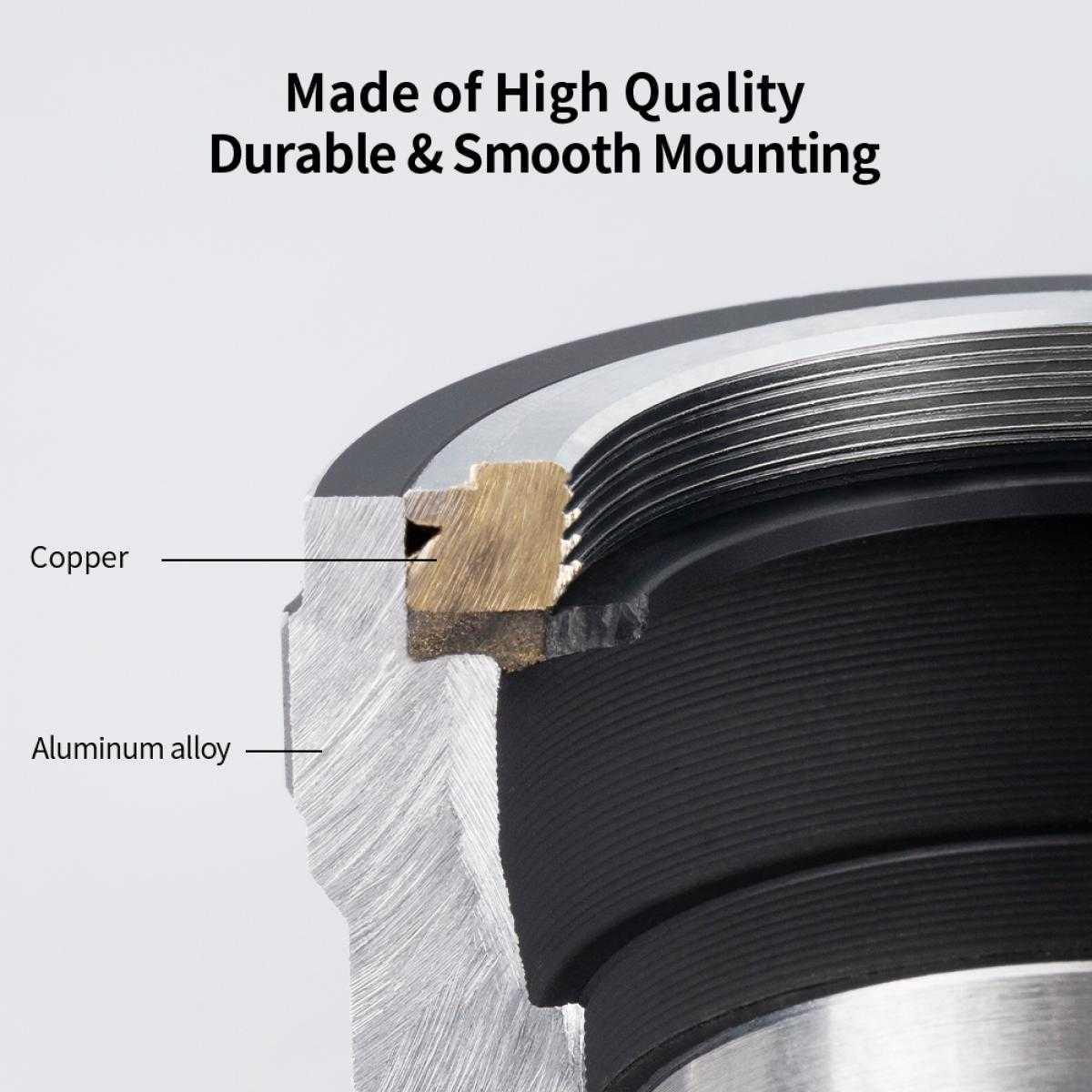 K&F LENS ADAPTER COPPER MOUNT NIK - L - Image 5