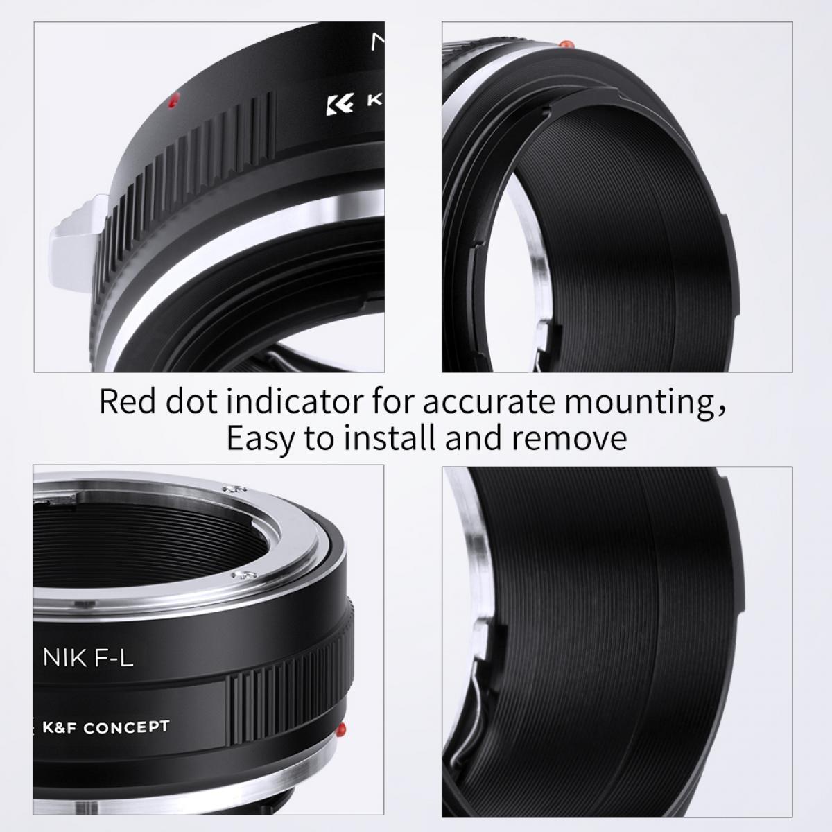 K&F LENS ADAPTER COPPER MOUNT NIK - L - Image 6