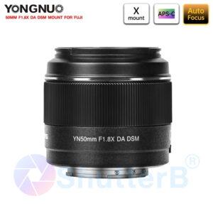 LENS YONGNUO 50MM F1.8X DA DSM MOUNT FOR FUJI