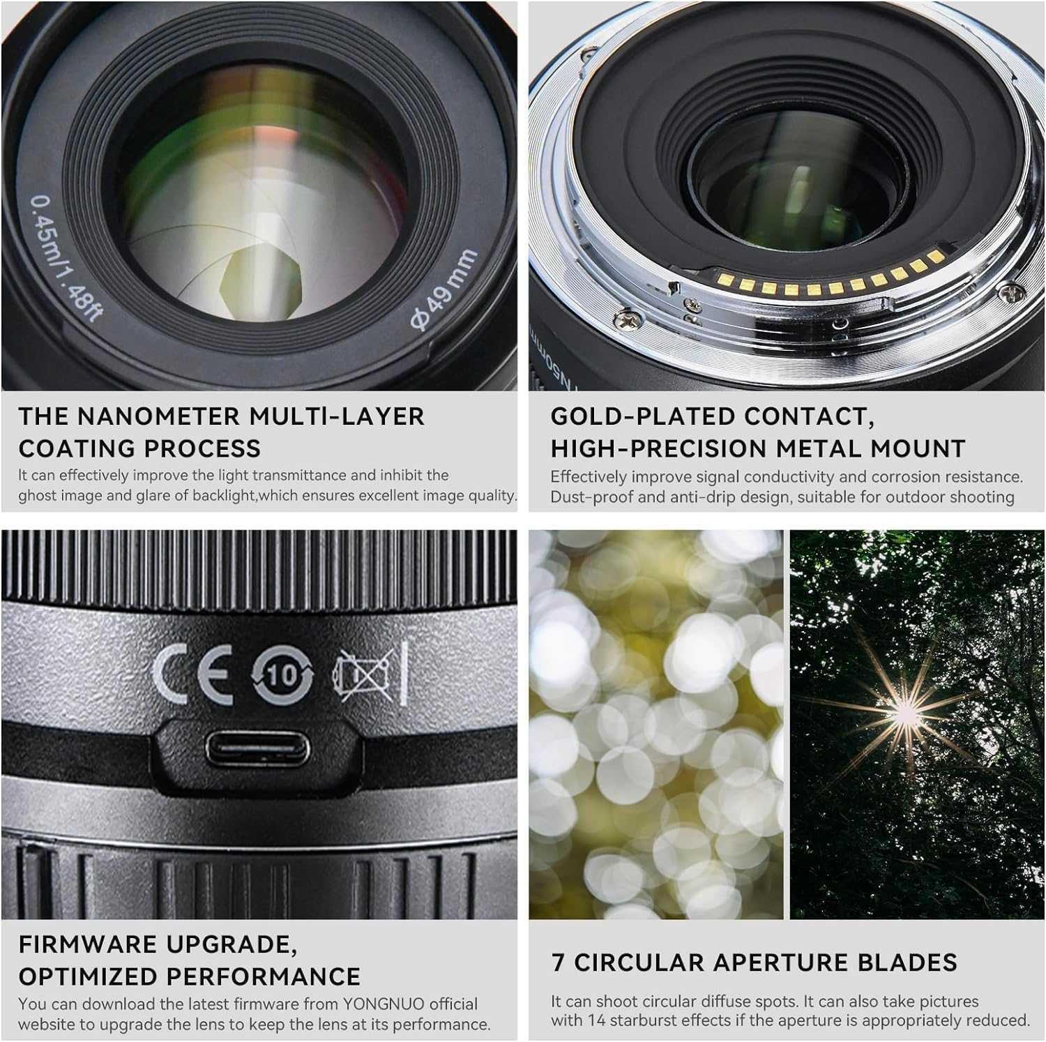 LENS YONGNUO 50MM F1.8Z DA DSM MOUNT FOR NIKON - Image 6